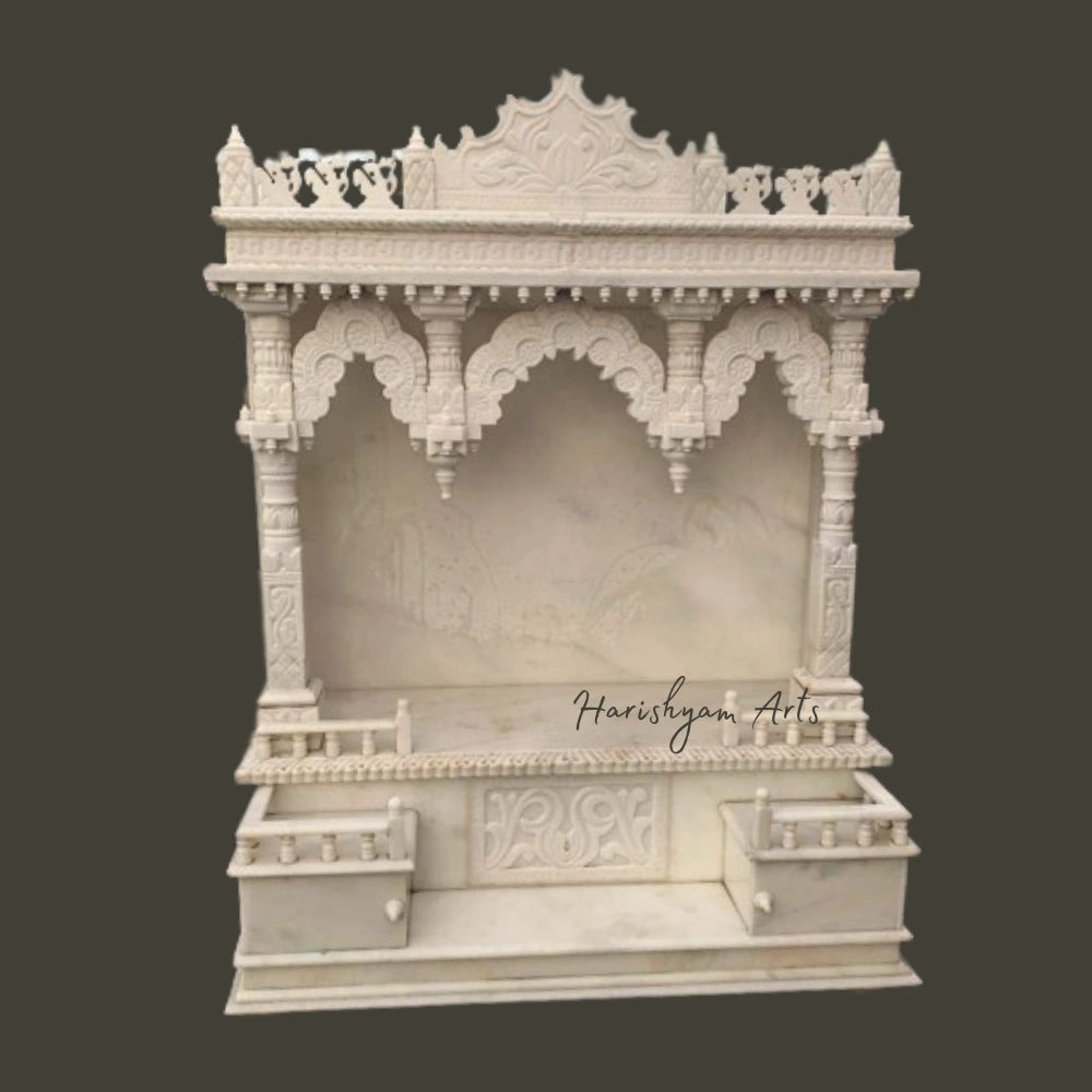 60" White Marble Temple for Home