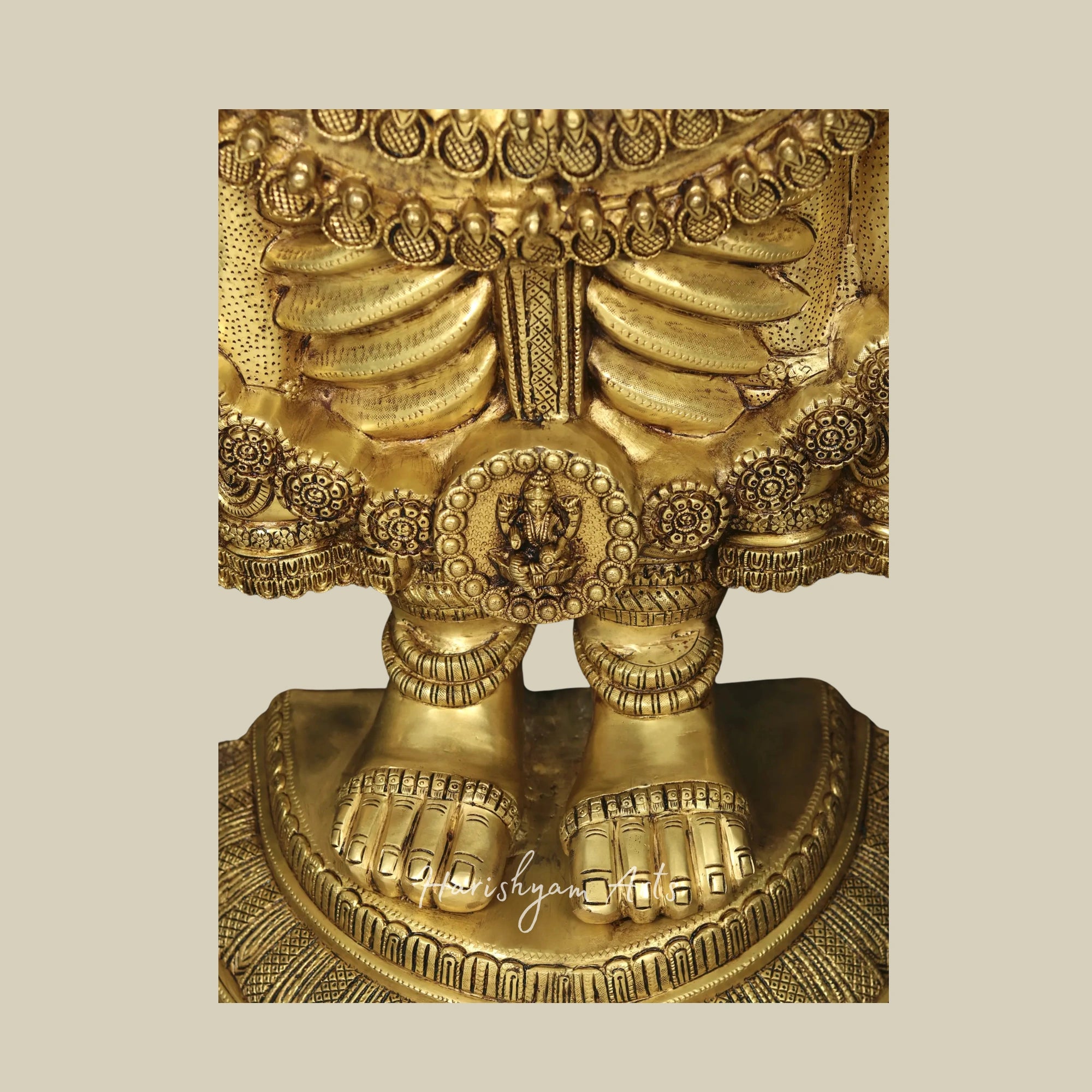 69" Premium Brass Tirupati Venkateshvara Idol for Mandirs and Spiritual Spaces