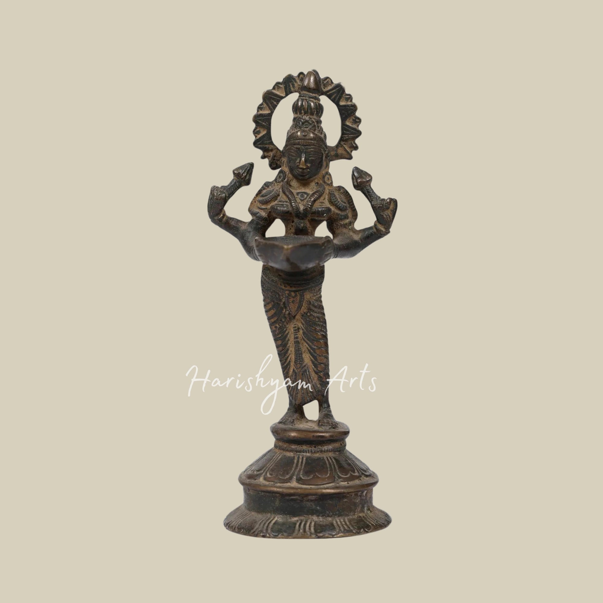 6" Small Brass Deep Lakshmi