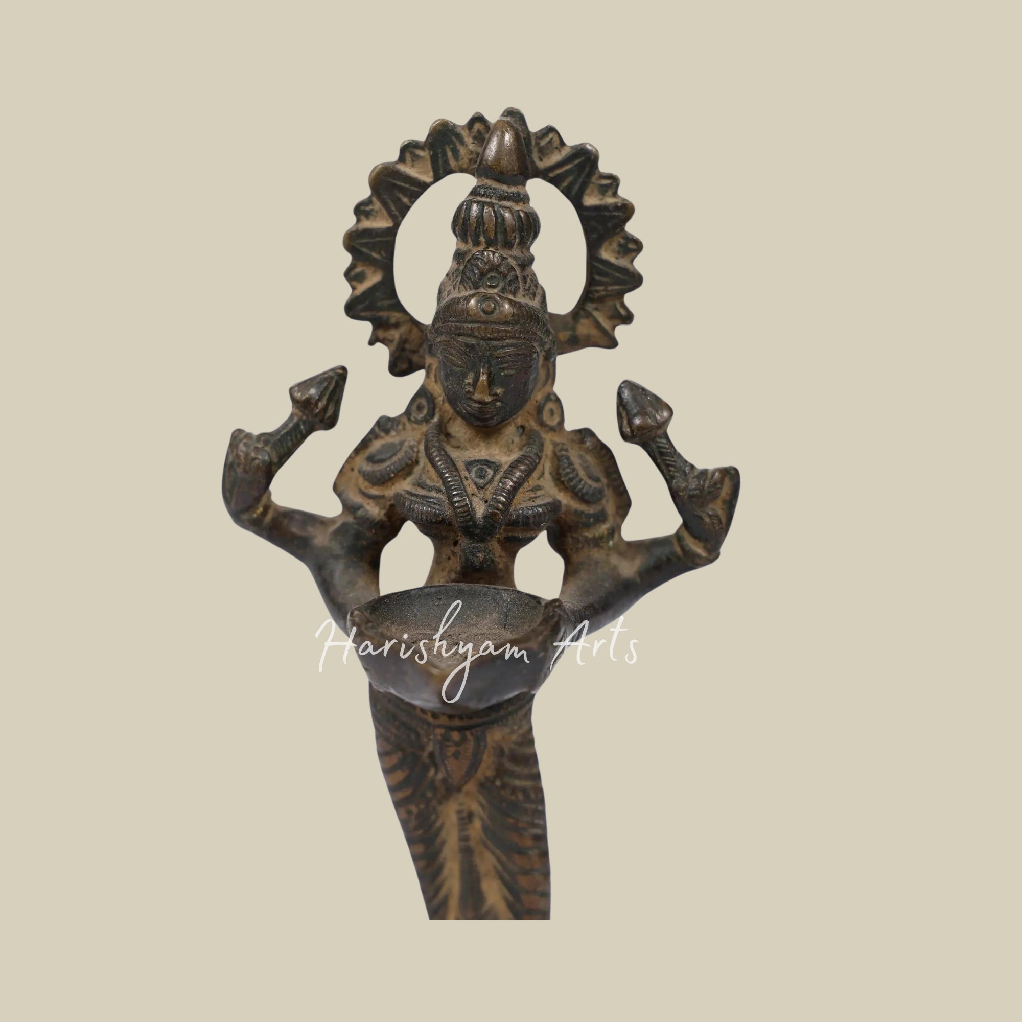 6" Small Brass Deep Lakshmi1