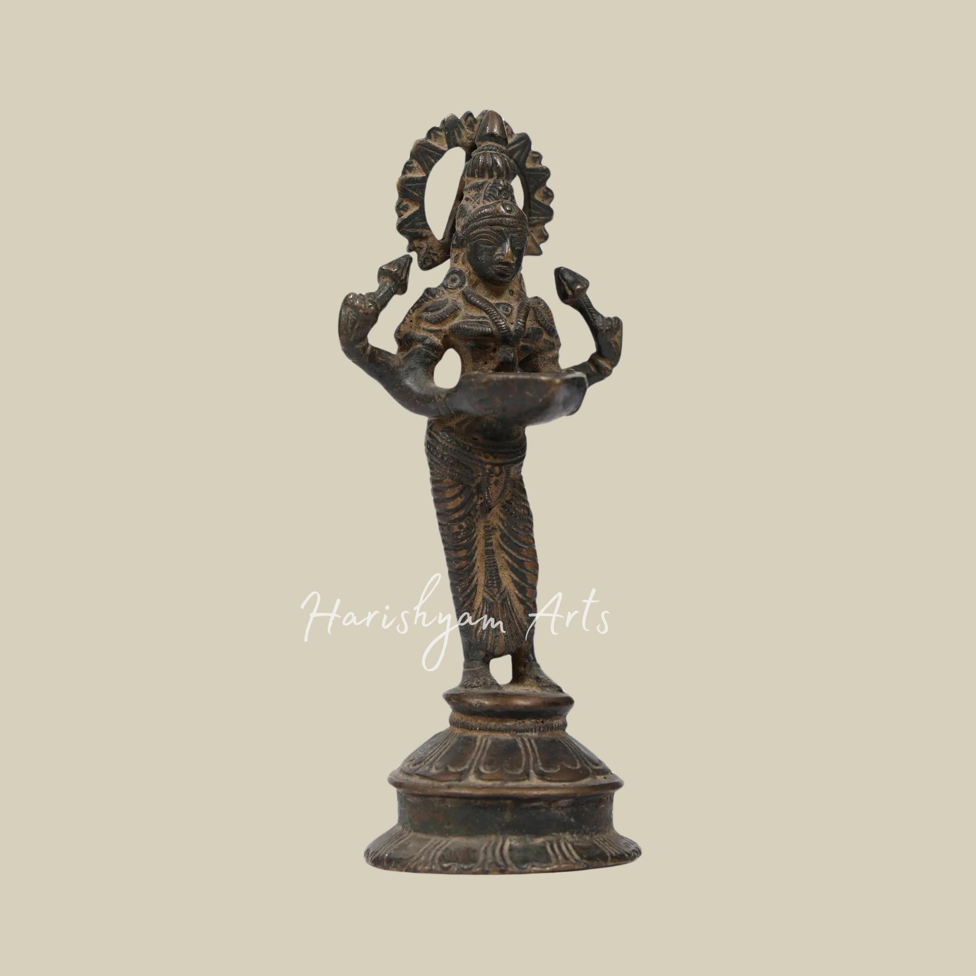 6" Small Brass Deep Lakshmi2