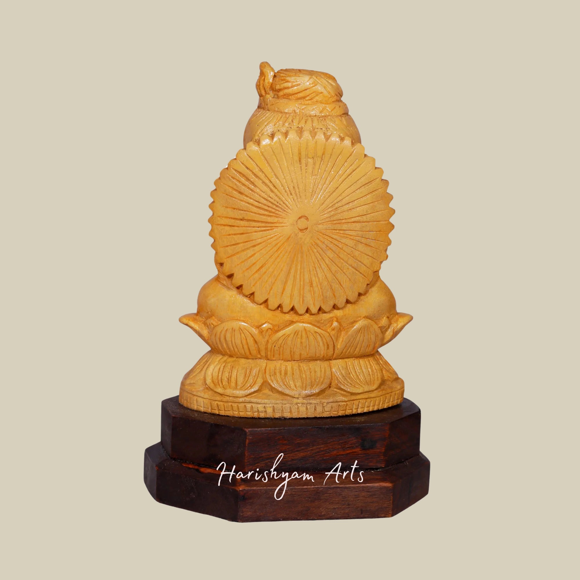6" Small Wooden Lord Shiva Bust Statue | Exquisite Wooden Shiv Head Sculpture5