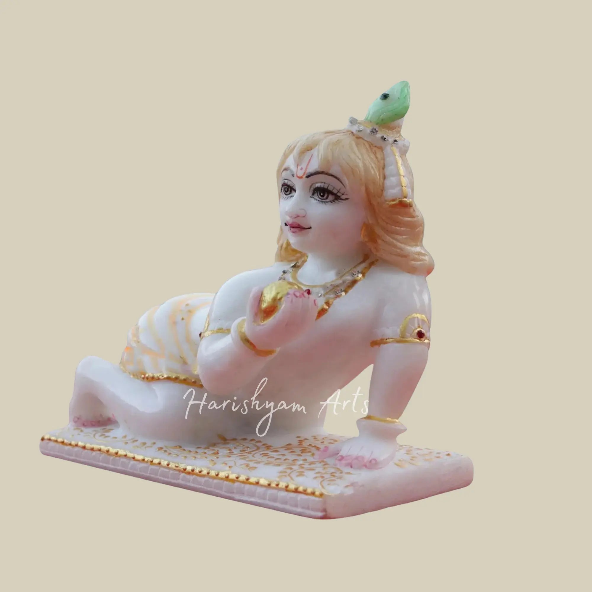 6 inches makrana marble laddu gopal murti 2