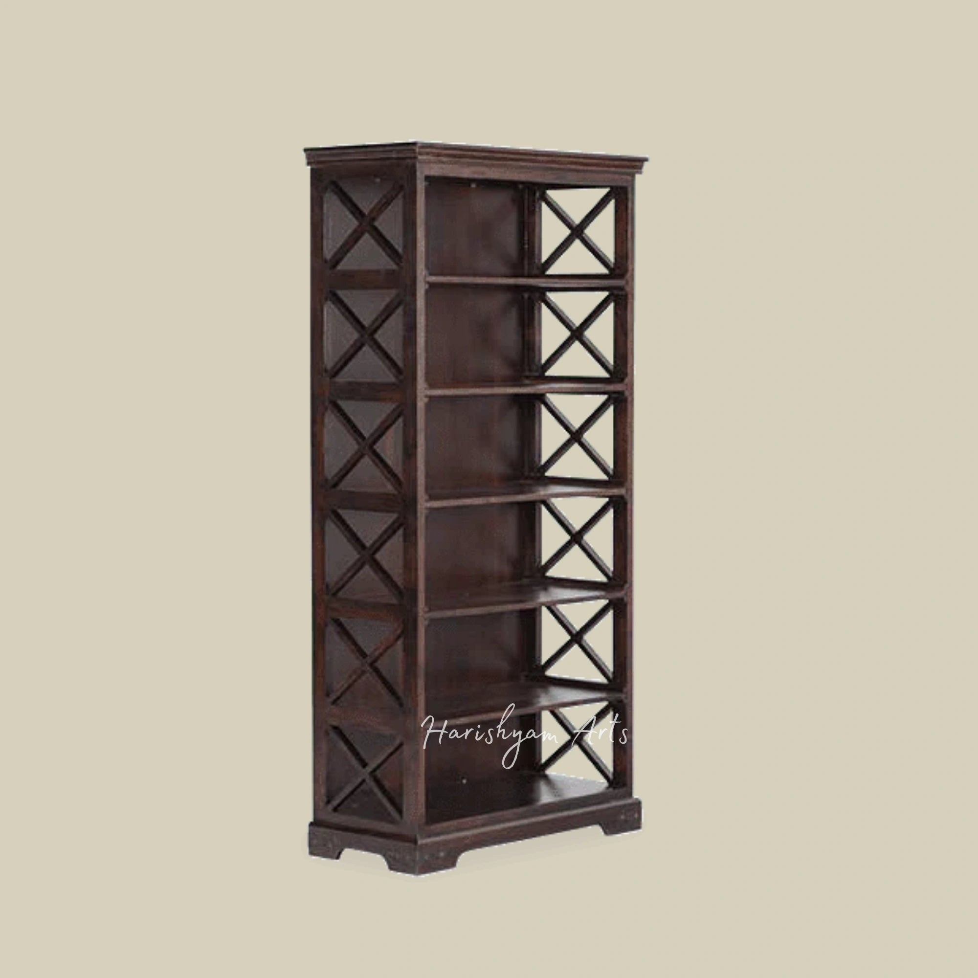 71" Classic Wooden Bookshelf for Home and Office