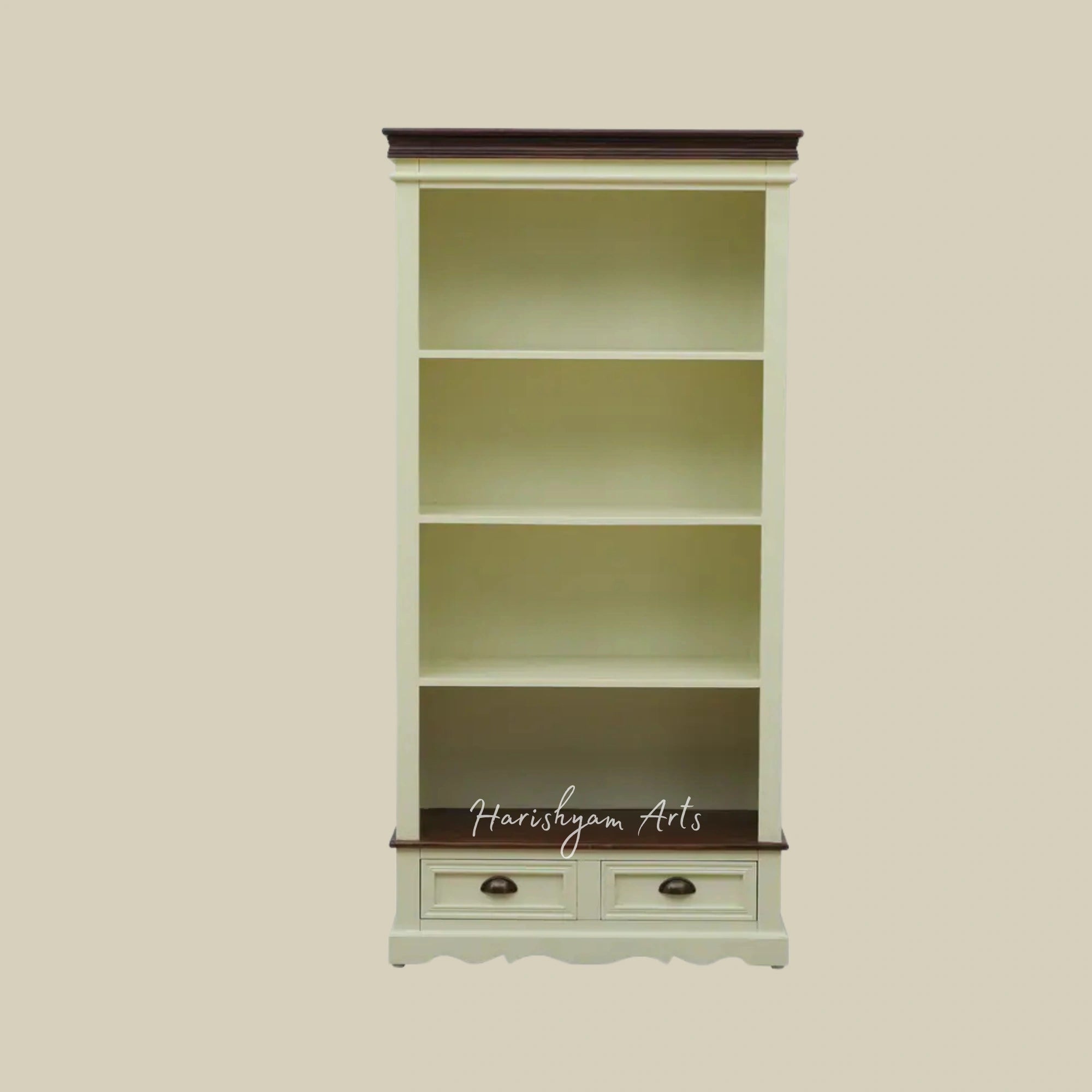 71" Solid Wood Bookshelf in Elegant Tulip Finish