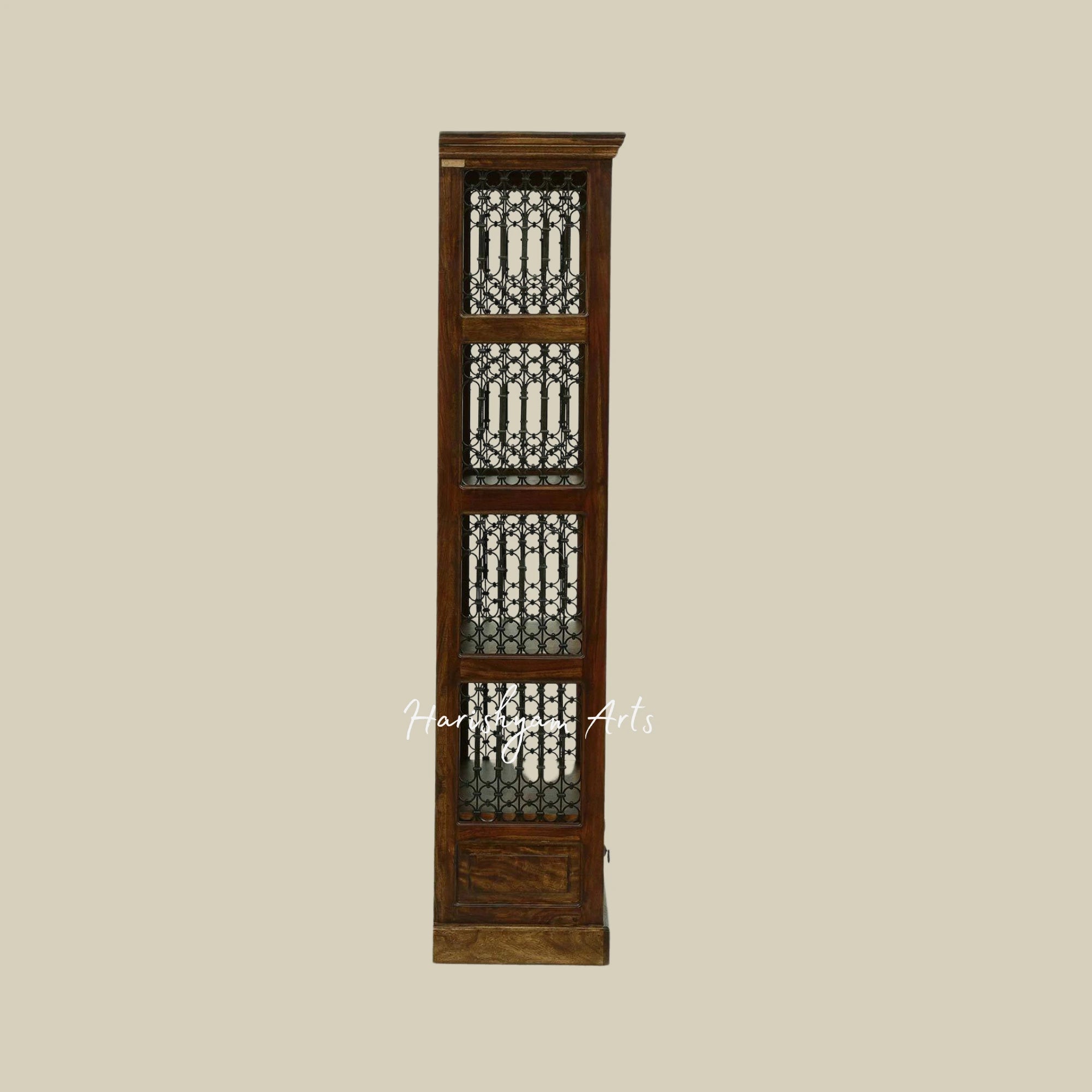 72" Premium Teak Wood Bookshelf1