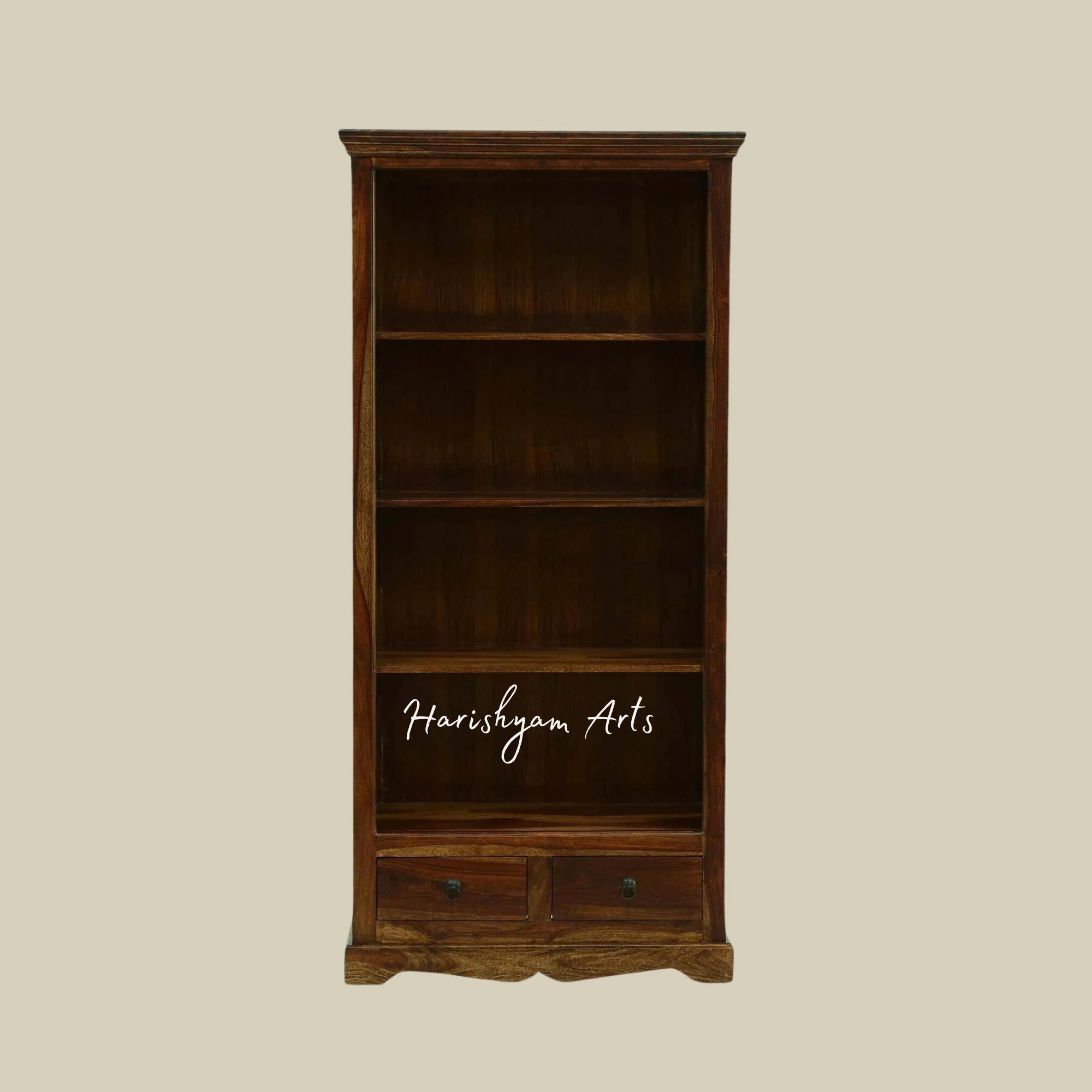 72" Premium Teak Wood Bookshelf2