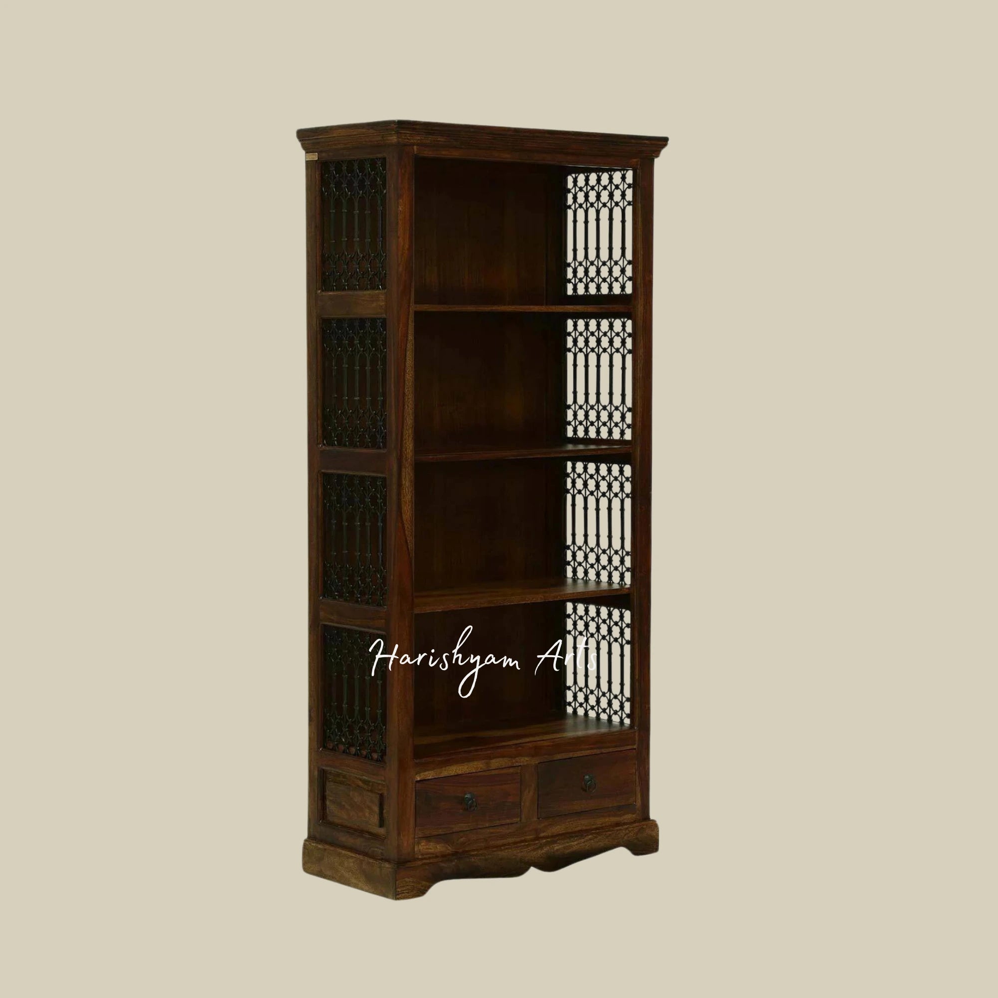 72" Premium Teak Wood Bookshelf6