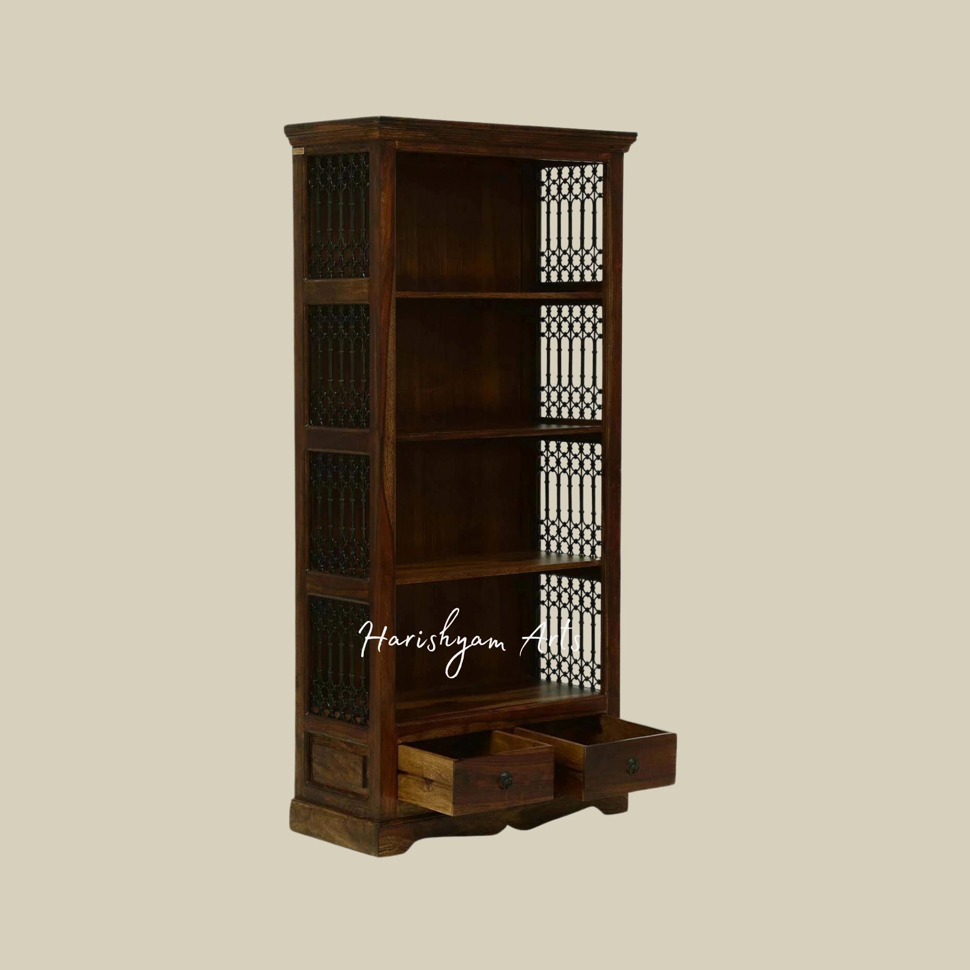 72" Premium Teak Wood Bookshelf8