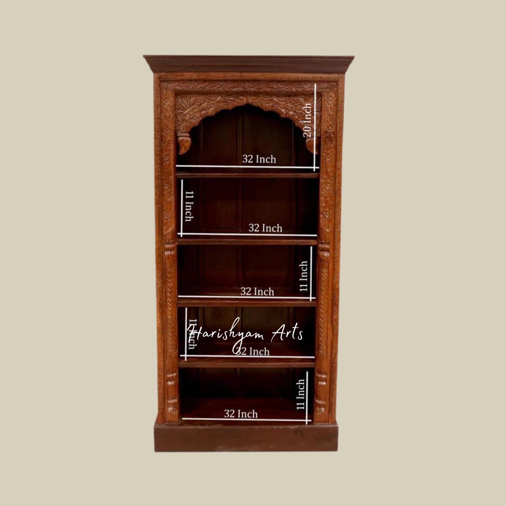 72" Traditional Bookshelf for Living Room3