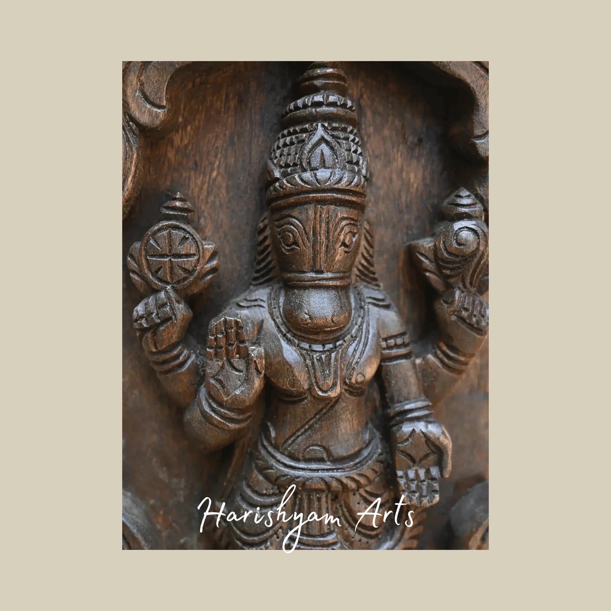 78" Dashavatar Wooden Wall Panel – Ten Incarnations of Lord Vishnu | Traditional Hindu Art