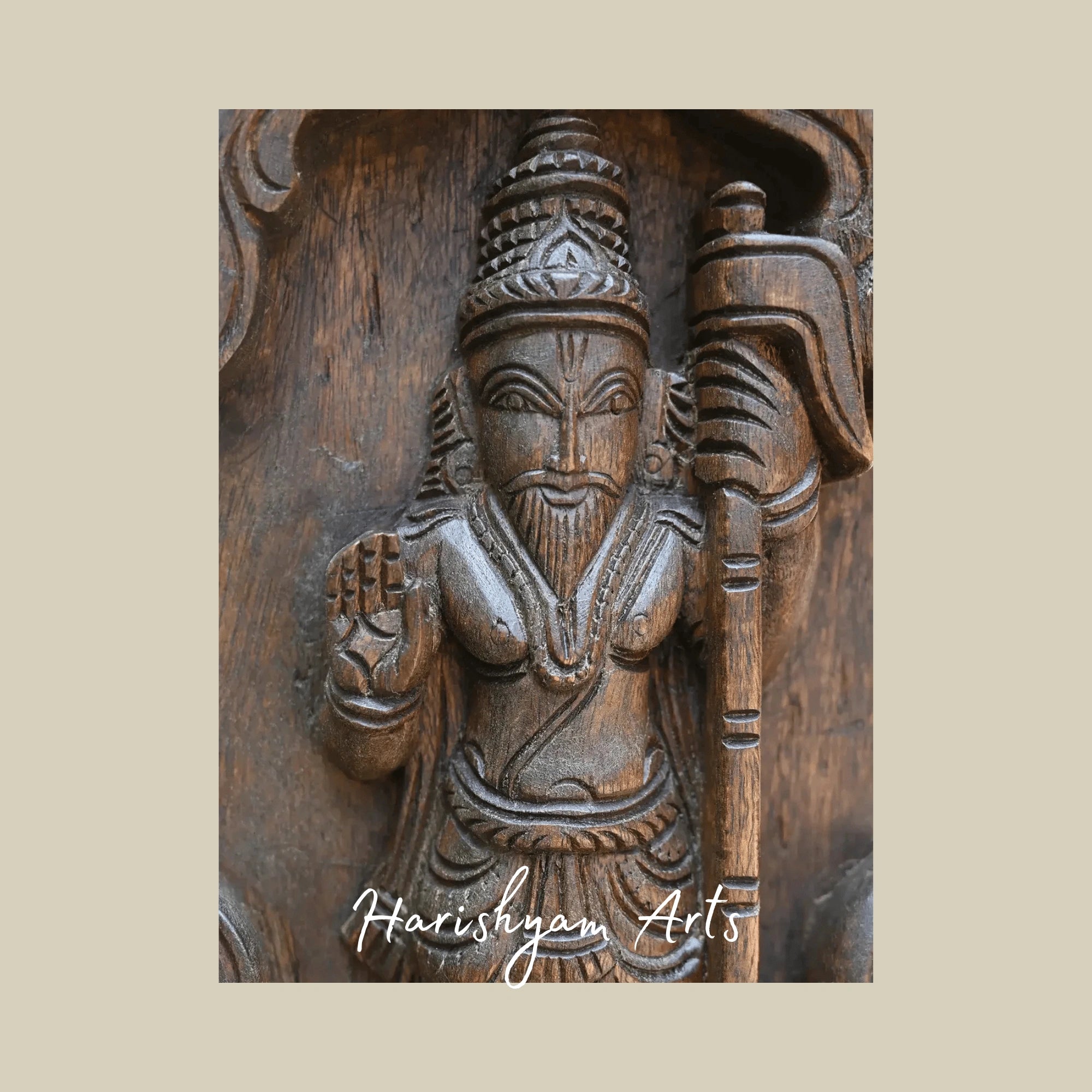 78" Dashavatar Wooden Wall Panel – Ten Incarnations of Lord Vishnu | Traditional Hindu Art
