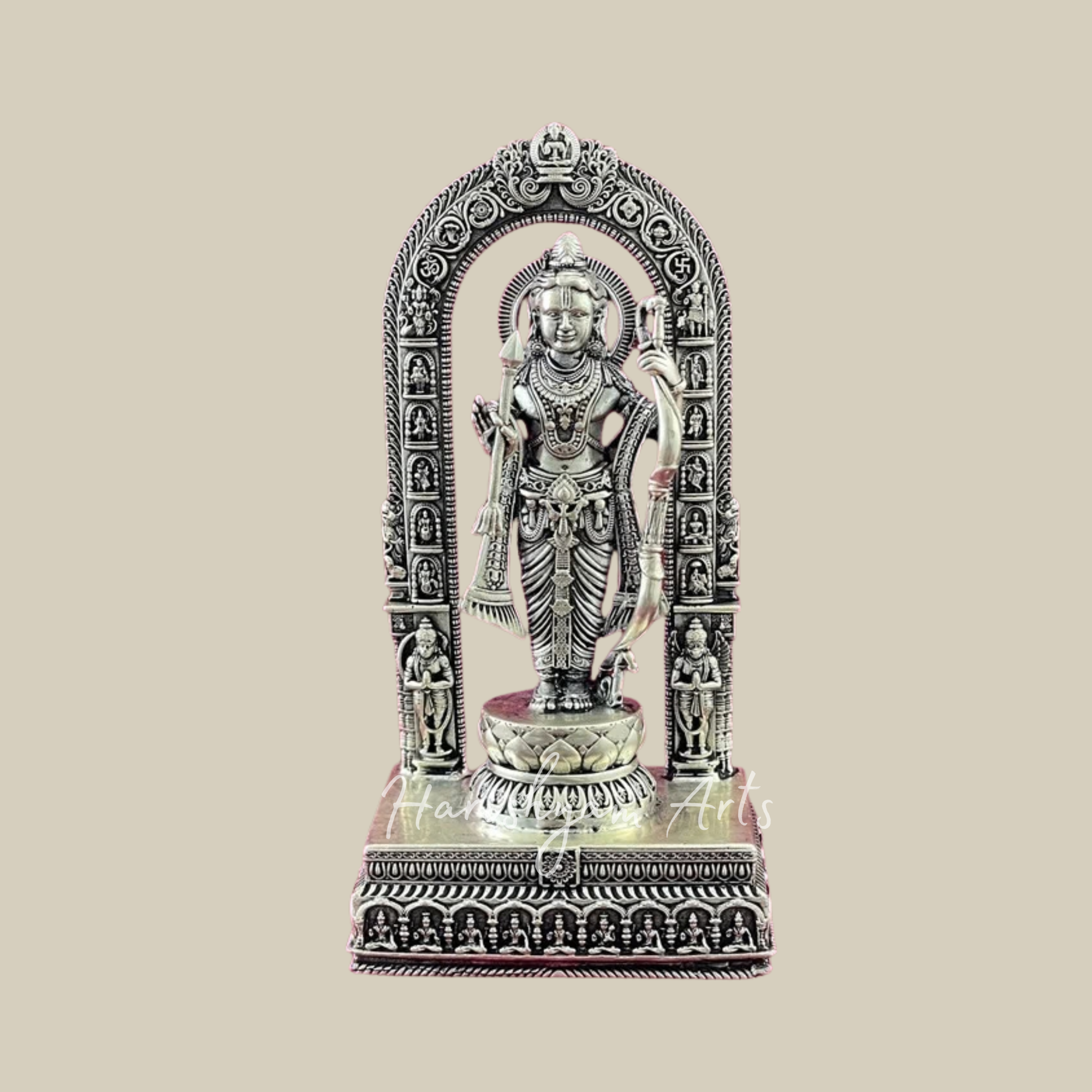 Balaji 925 Silver Hindu Temple Idol with Classic Finish