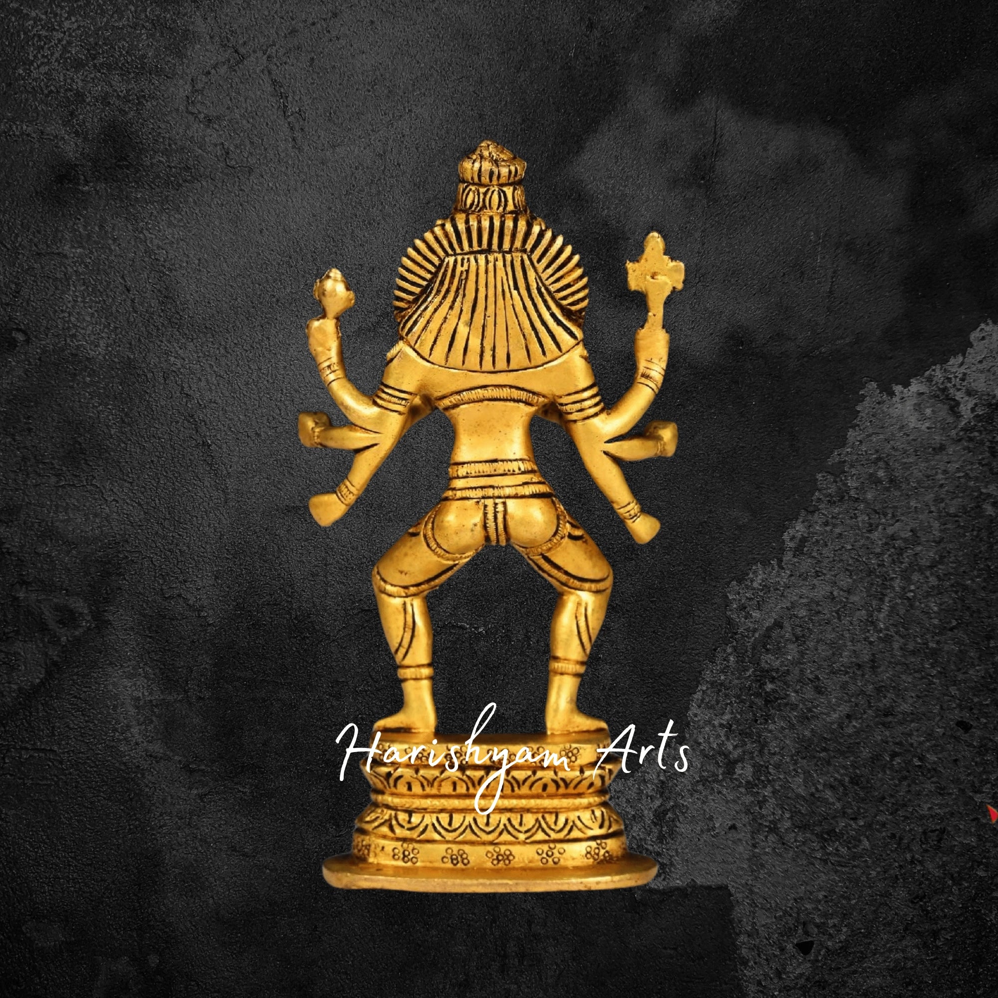 8" Pure Brass Narasimha Murti for Daily Pooja and Vastu Energy Balance3