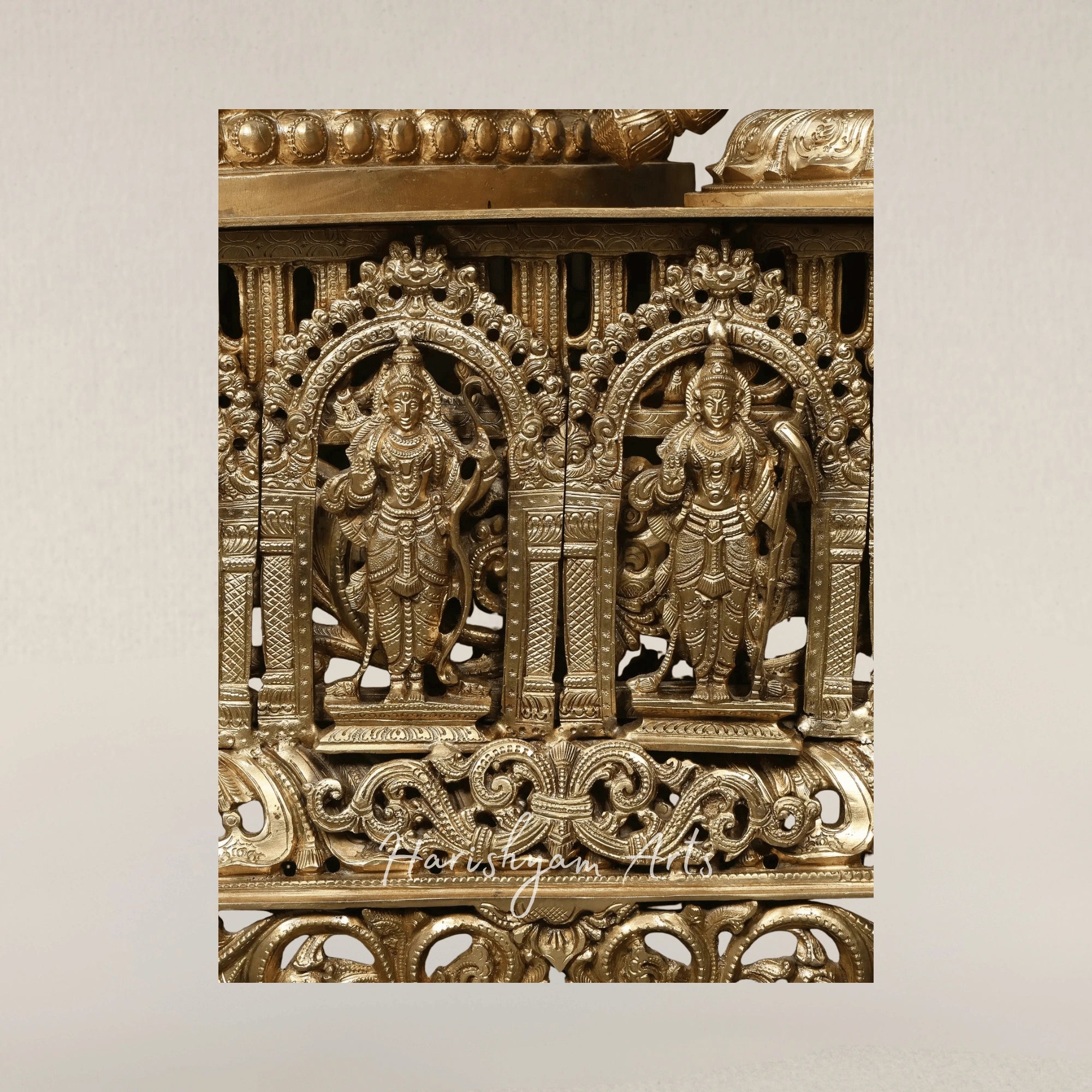 96" Grand Tirupati Balaji Panchaloha Bronze Idol with Dashavatara Base Carvings