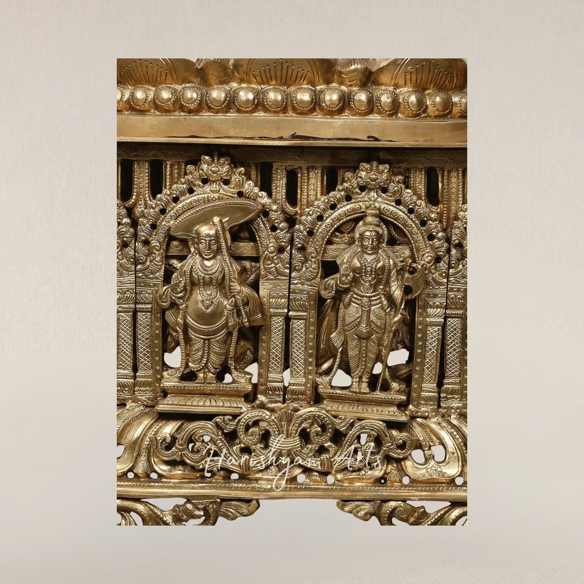 96" Grand Tirupati Balaji Panchaloha Bronze Idol with Dashavatara Base Carvings