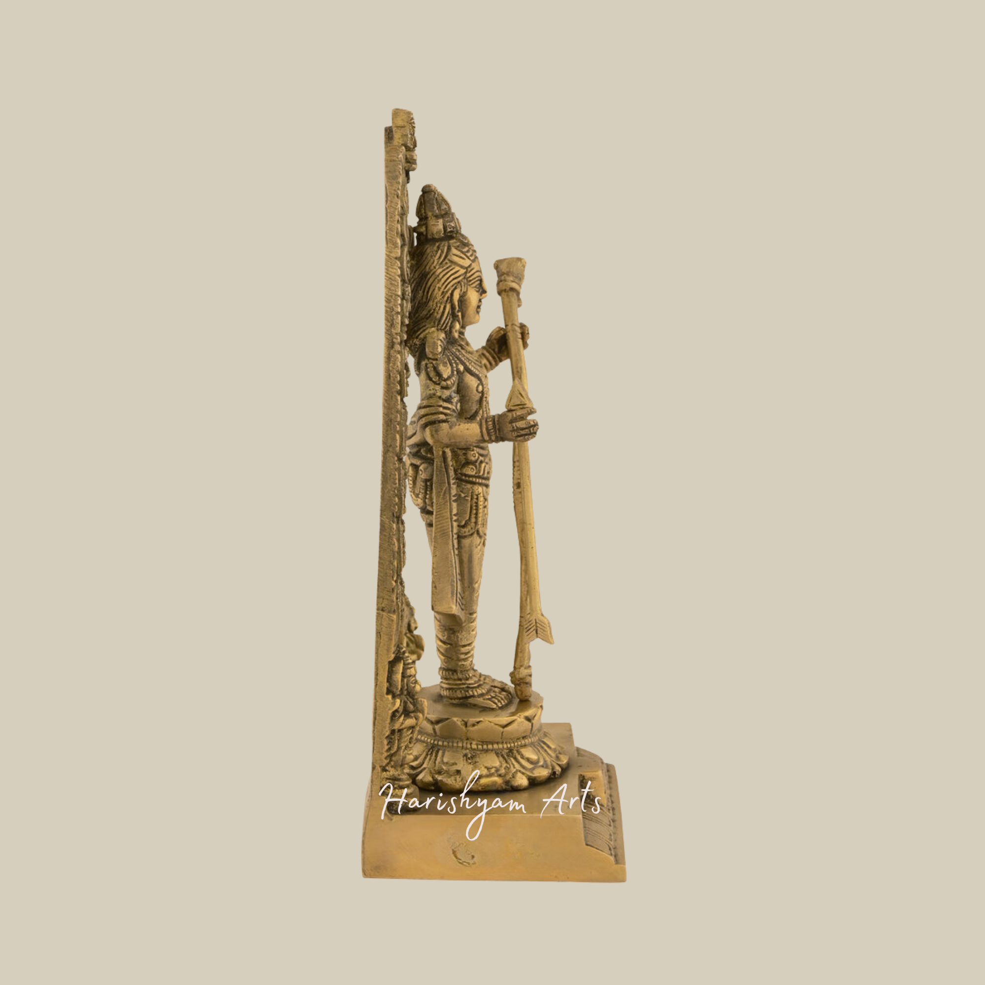 9" Ayodhya Ram Lalla Murti in Brass for Home & Decor4