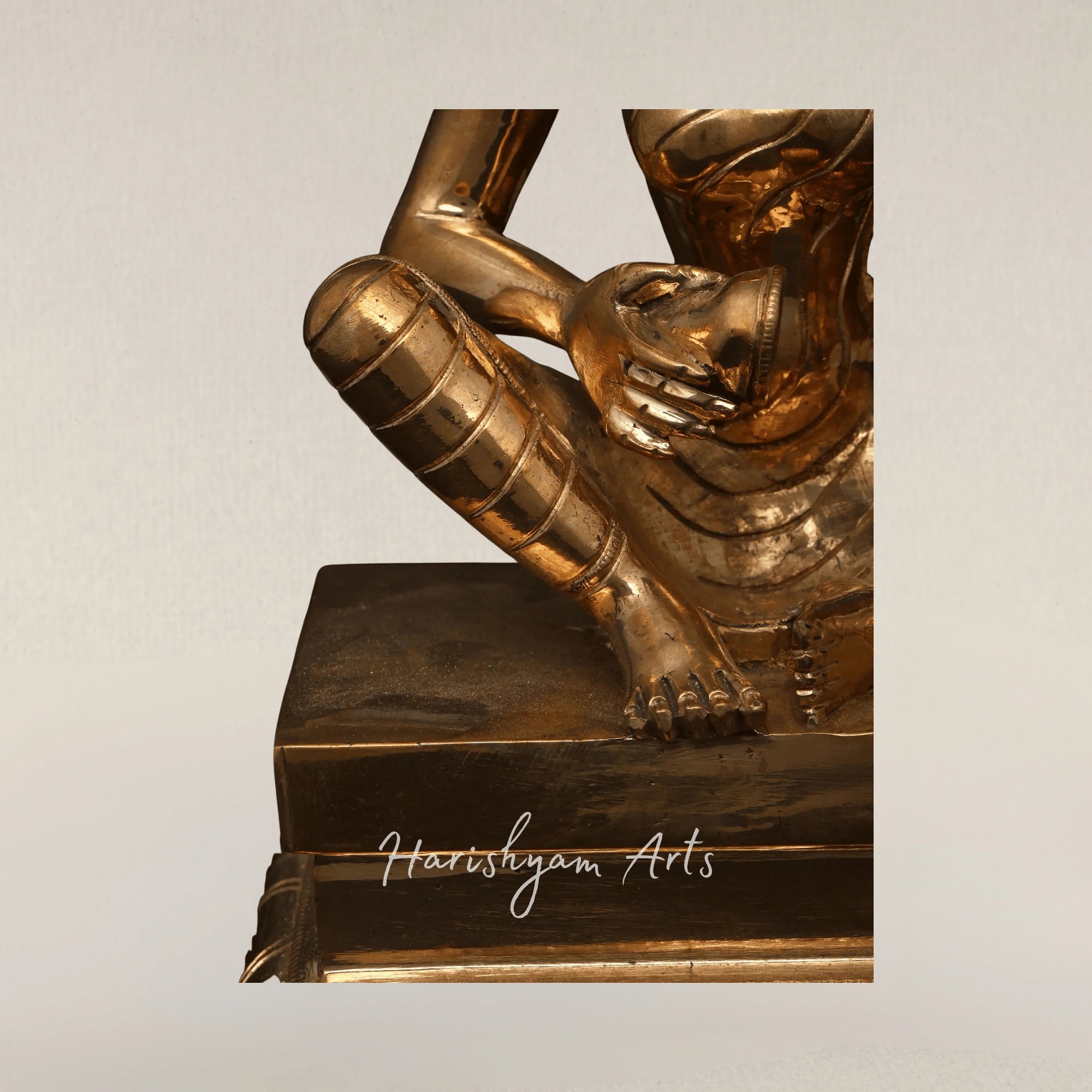 9" Karaikkal Ammaiyar Sacred Bronze Sculpture of the Revered Nayanmar Woman Saint