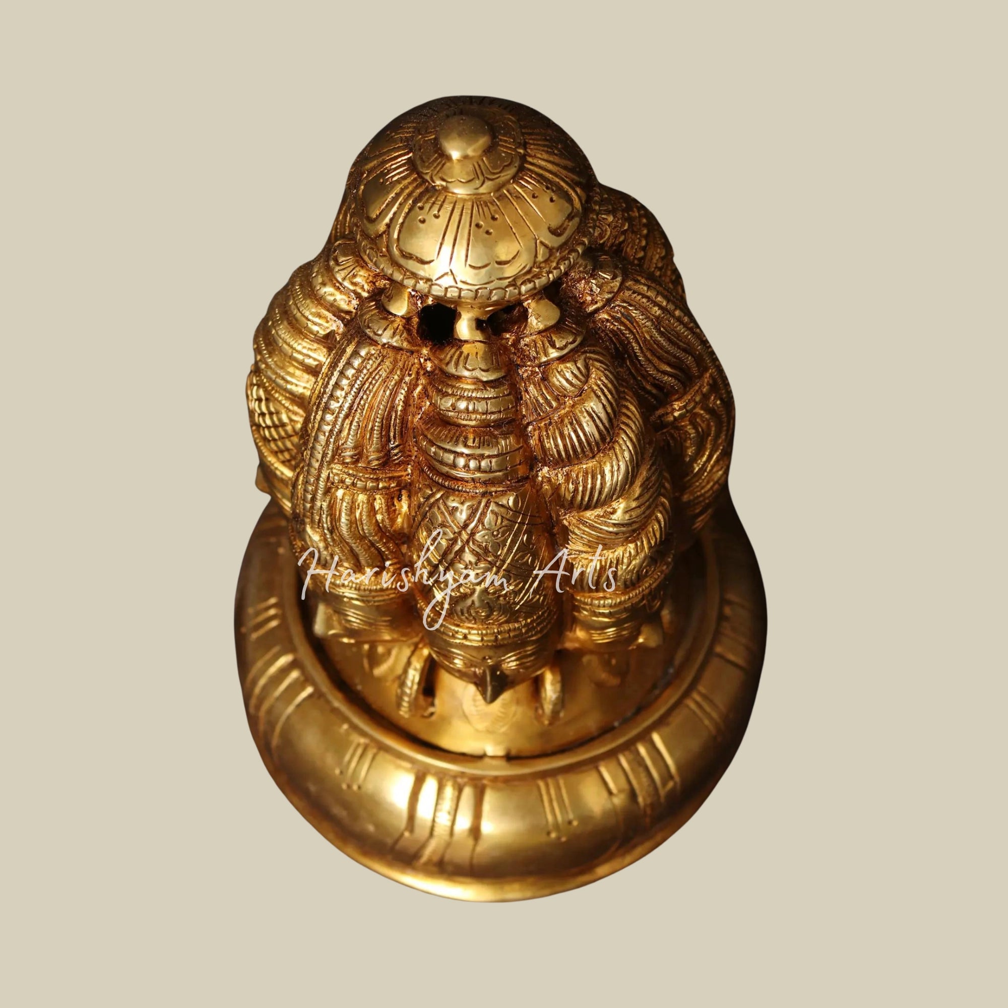 9" Brass Ashta Mukha Lingam1