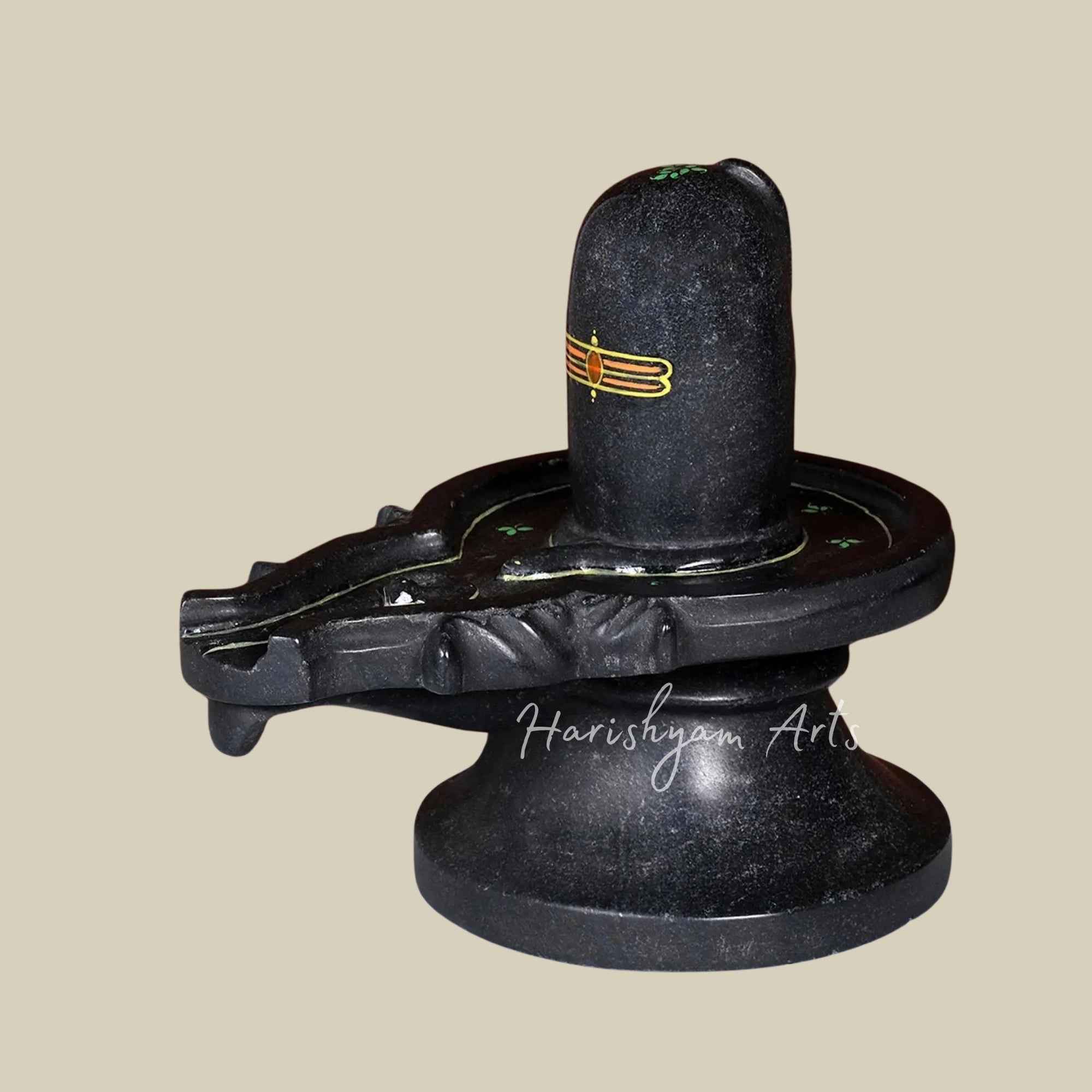 9" Shivling Idol in Marble Shiva Lingam

