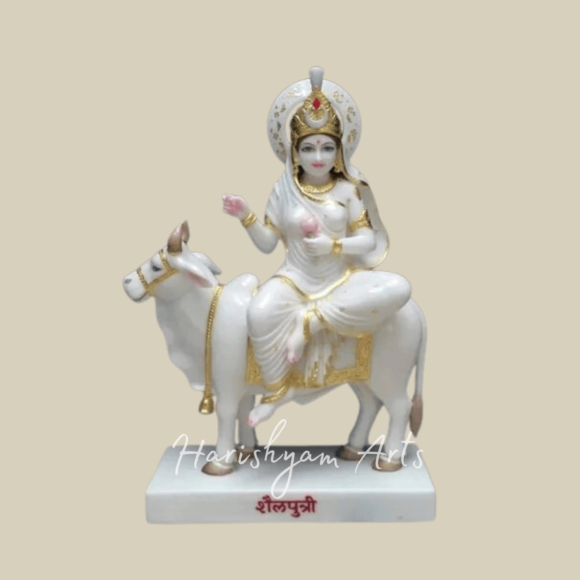 21" Marble Shailputri Mata Murti