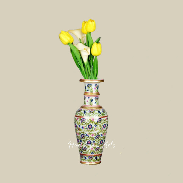 Artisan-Crafted Marble Decorative Vase for Luxurious Interior Styling