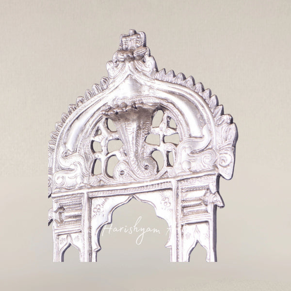 Artisan Made Brass Silver Coated Prabhavali Hanging Decor