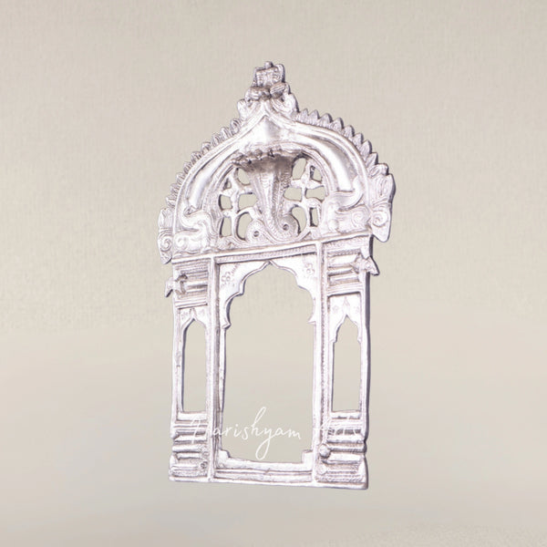 Artisan Made Brass Silver Coated Prabhavali Hanging Decor