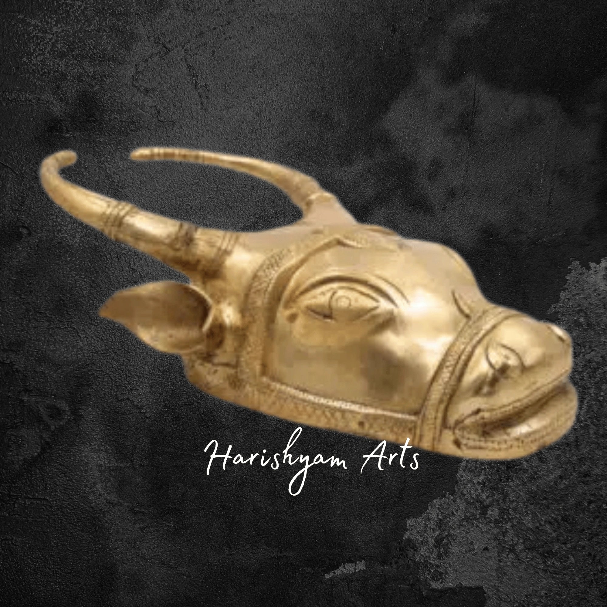 Artistic Bull Face Brass Wall Mount for Living Room Decor
