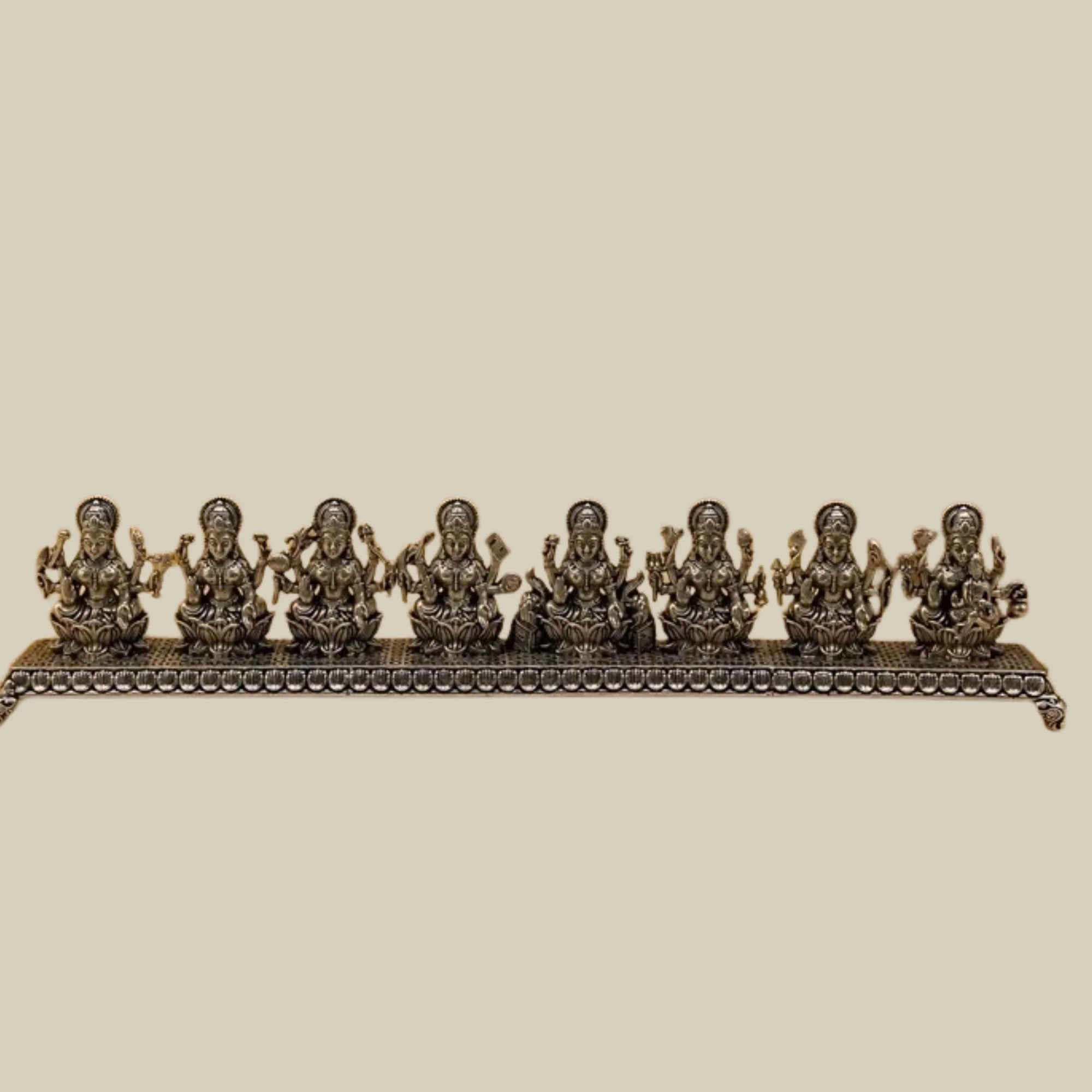 Ashta Lakshmi Eight Forms of Prosperity Gold Idol