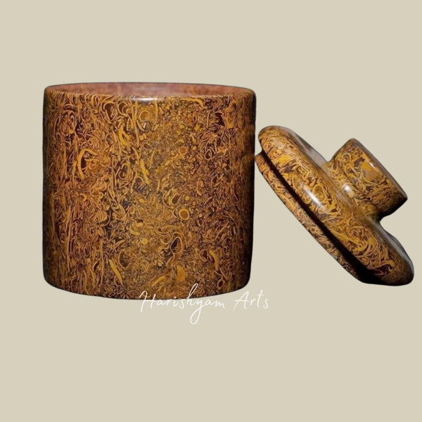 Authentic Habur Stone Vessel Jaisalmer Bazar Collection Desert Rock Traditional Serving Bowl 300ml