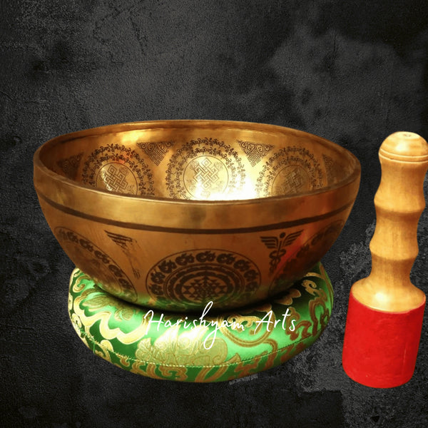 Avalokiteshvara Tibetan Sound Bowl Handmade for Compassion Practice
