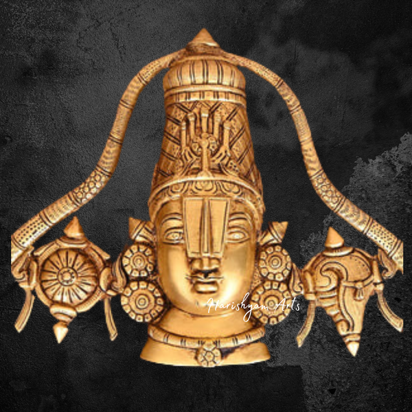 Venkateshwar Face Brass Wall Hanging 12