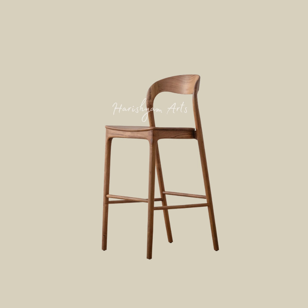 Bar Chair in Natural Teak Finish