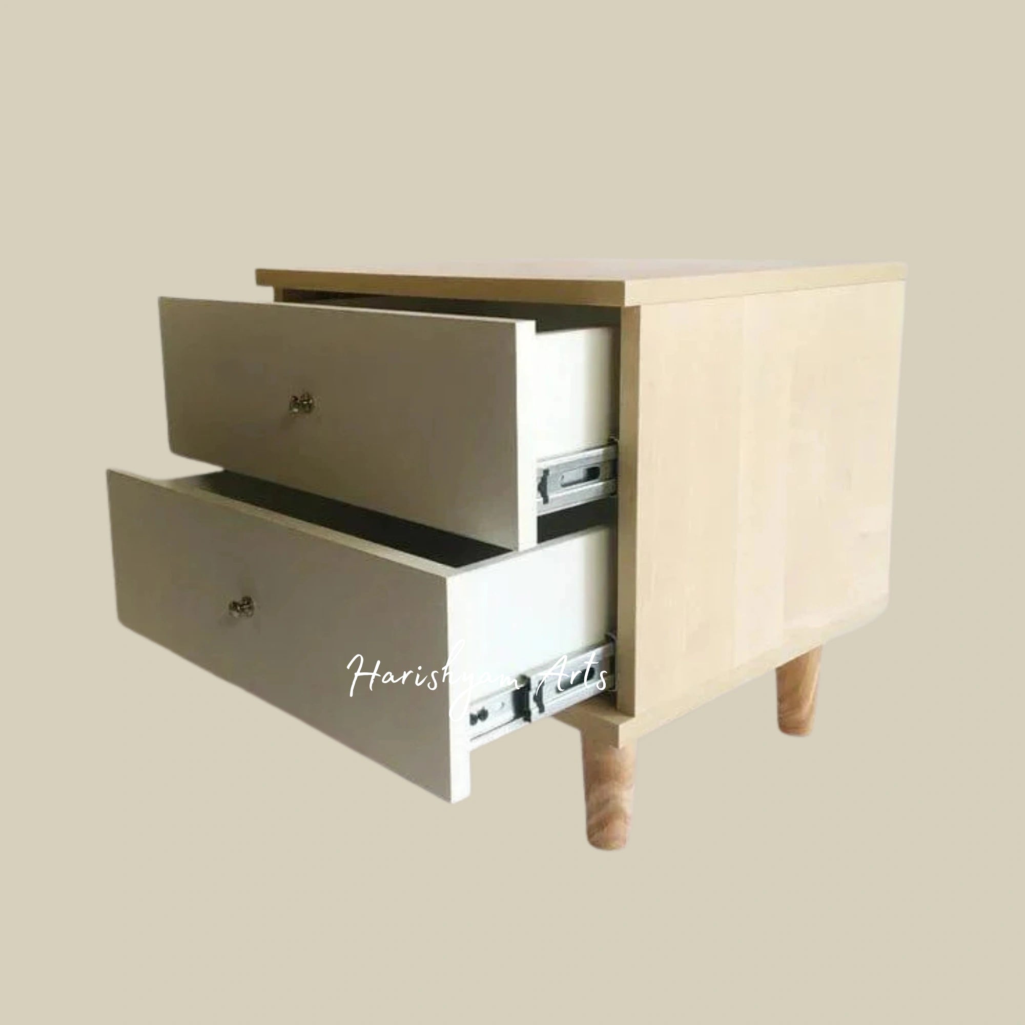 Bedside Table with Multi-Drawer Box Design