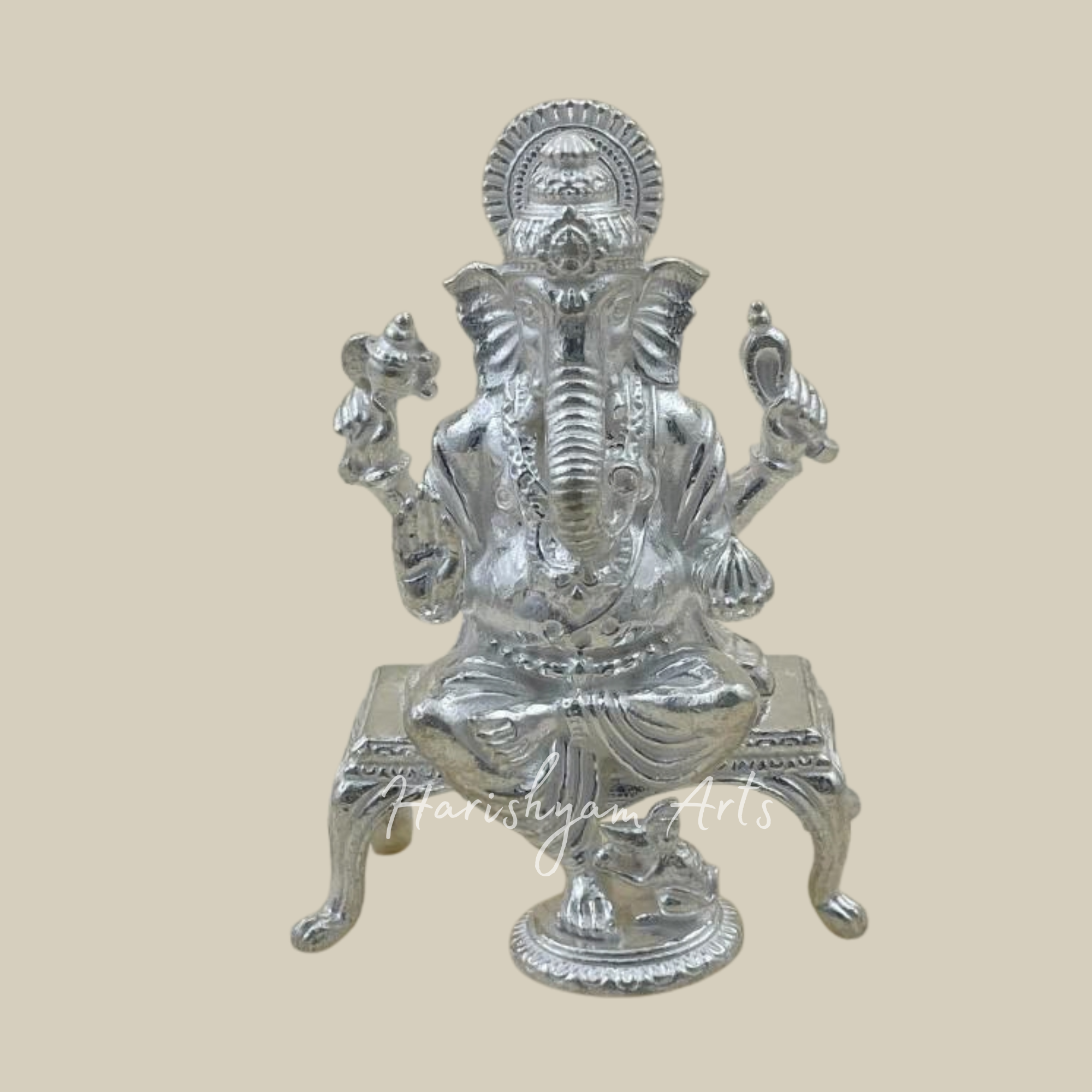 Seated Ganeshji Sacred Deity Murti for Auspicious Decor