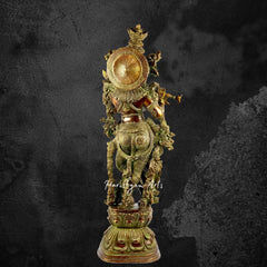 Venugopala Brass Statue 29"