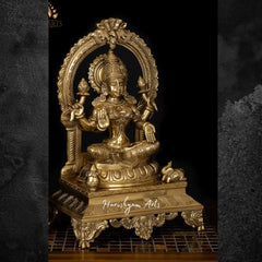 Laxmi Maa Brass Statue 17"