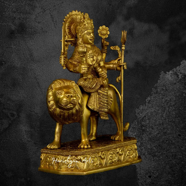 Durga Maa Brass Statue 12