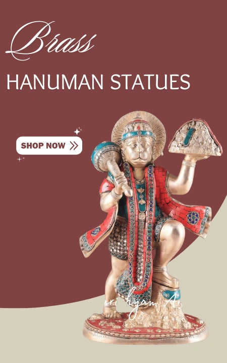 Brass Hanuman Statues