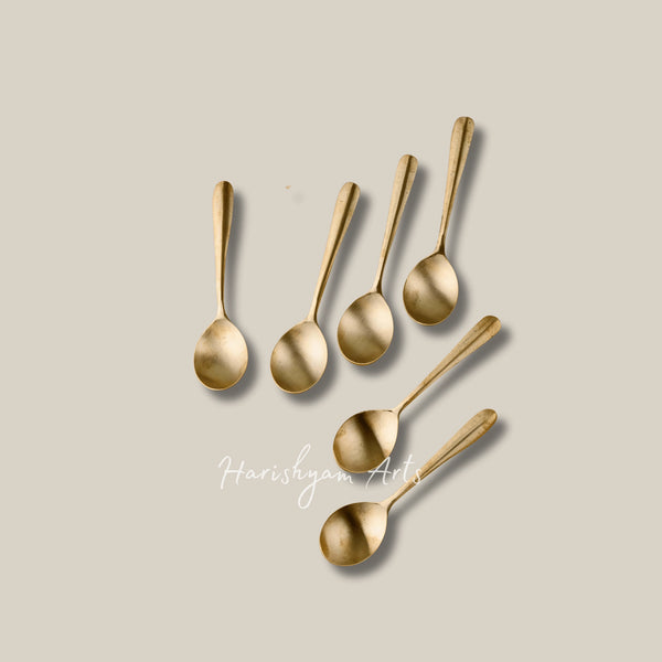 Bronze Spoon and Cutlery Set of 6 for Elegant Dining