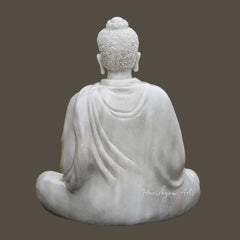 Marble Lord Buddha Statue in Bhumisparsha Mudra