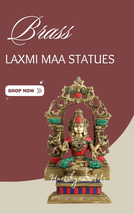 Brass Laxmi Maa Statues