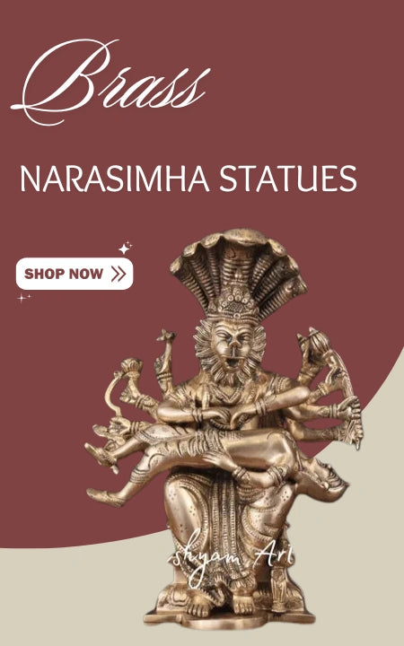 Brass Narasimha Statues