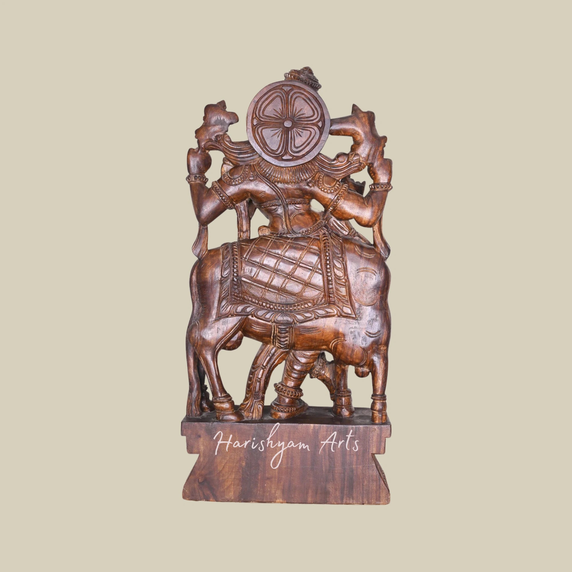 Buy 38" Wooden Krishna Idol Online3