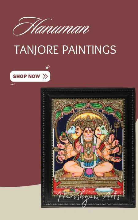 Hanuman Tanjore Painting