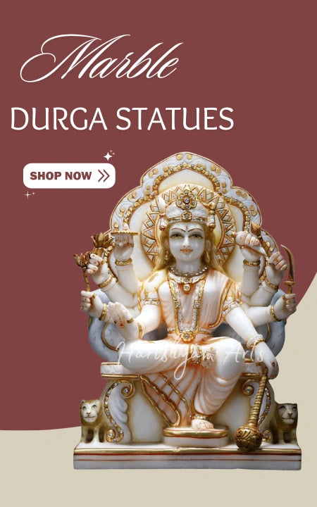 Marble Durga Statues
