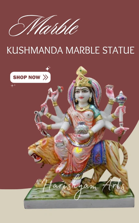 Marble Kushmanda Marble Statue