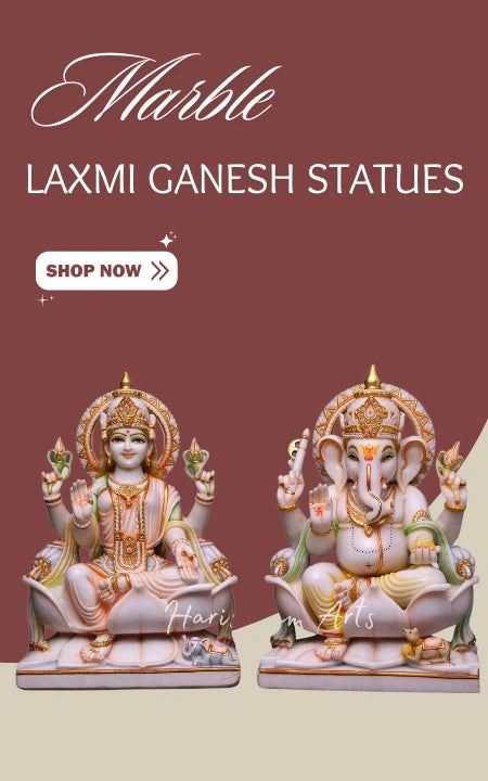 Marble Laxmi Ganesh Statues