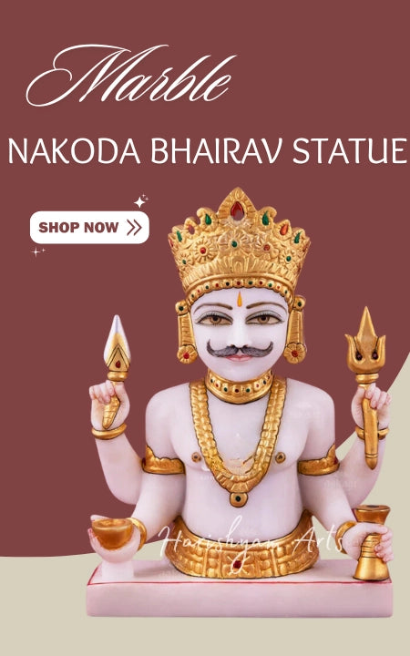 Marble Nakoda Bhairav Statues